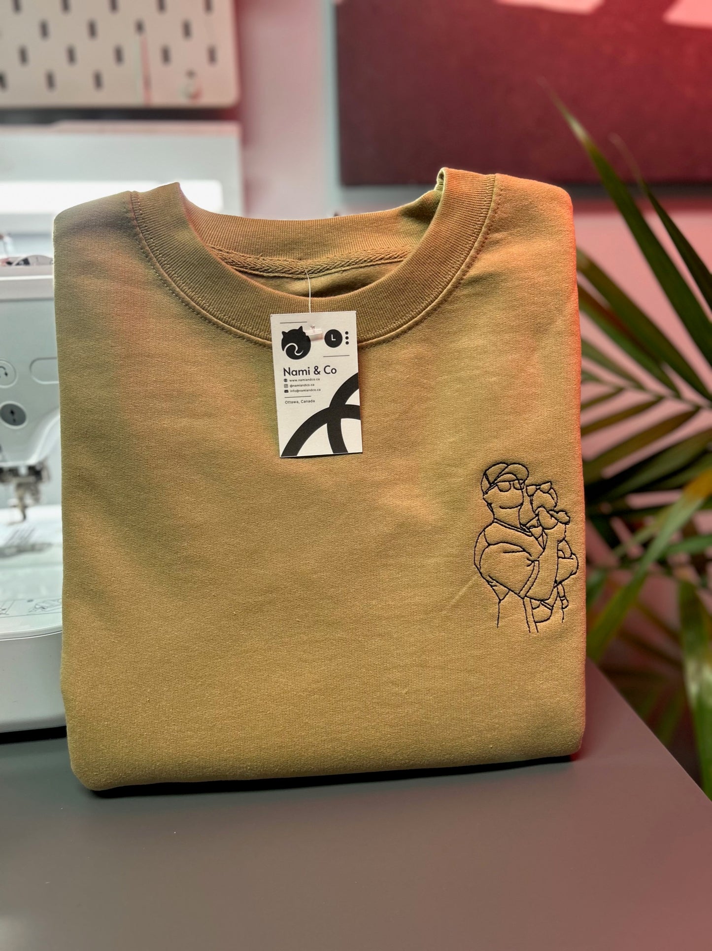 Custom Photo Embroidered - Sweatshirt