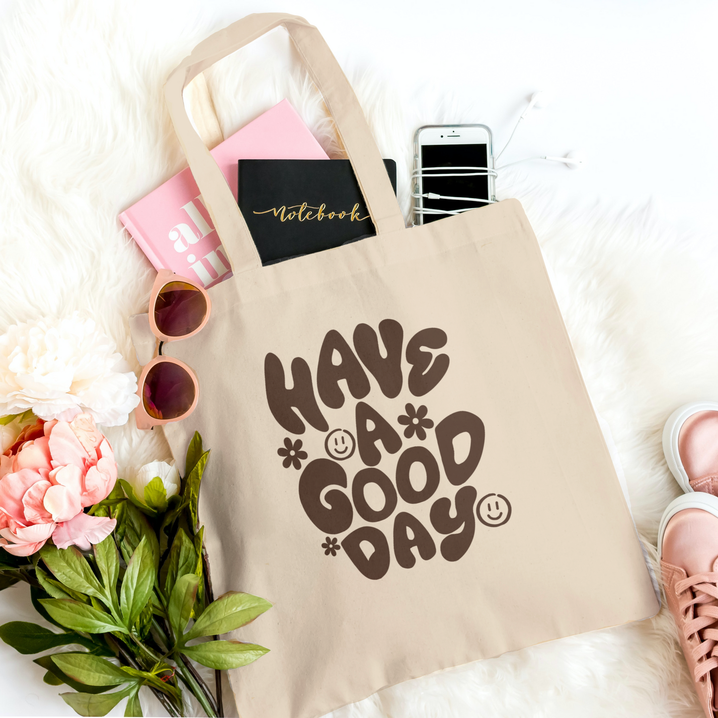 Have A Good Day - Natural Tote Bag